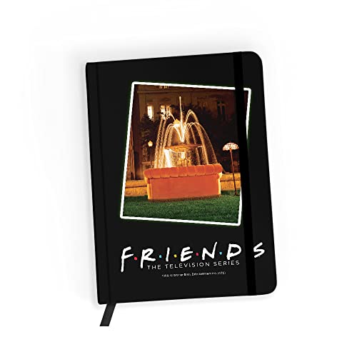 ERT GROUP Original und offiziell lizenziert von Friends Notizbuch, Muster Friends 021 black, mit liniertes Papier, A5 von ERT GROUP