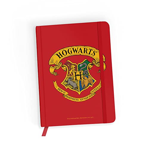 ERT GROUP Original und offiziell lizenziert von Harry Potter Notizbuch, Muster Harry Potter 038 red, mit kariertem Papier, A5 von ERT GROUP