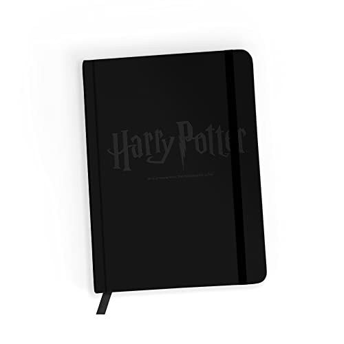 ERT GROUP Original und offiziell lizenziert von Harry Potter Notizbuch, Muster Harry Potter 044 black, mit kariertem Papier, A5 von ERT GROUP