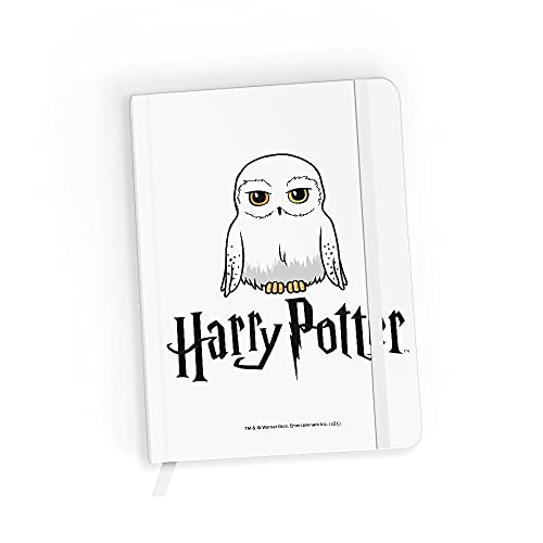 ERT GROUP Original und offiziell lizenziert von Harry Potter Notizbuch, Muster Harry Potter 070 white, mit kariertem Papier, A5 von ERT GROUP