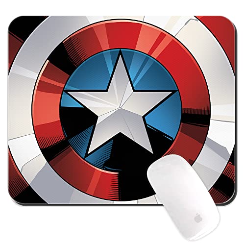 ERT GROUP Original und offiziell lizenziert von Marvel Anti-Rutsch-Mauspad, Muster Captain America 025, Anti-Rutsch-Computer-Mauspad, rechteckig 220 mm x 180 mm von ERT GROUP