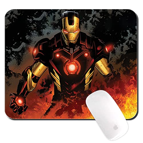 ERT GROUP Original und offiziell lizenziert von Marvel Anti-Rutsch-Mauspad, Muster Iron Man 003, Anti-Rutsch-Computer-Mauspad, rechteckig 220 mm x 180, Multicoloured, One Size von ERT GROUP