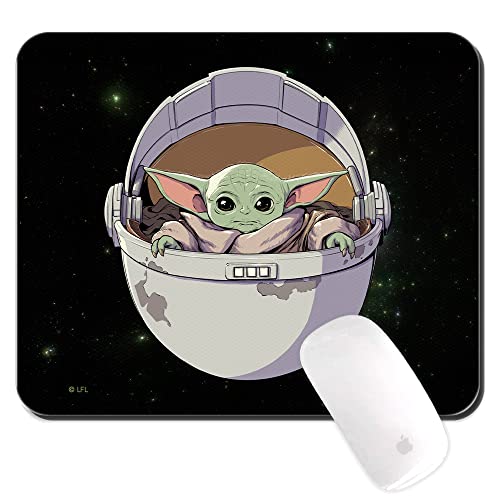 ERT GROUP Original und offiziell lizenziert von Star Wars Anti-Rutsch-Mauspad, Muster Baby Yoda 012, Anti-Rutsch-Computer-Mauspad, rechteckig 220 mm x 180 mm von ERT GROUP