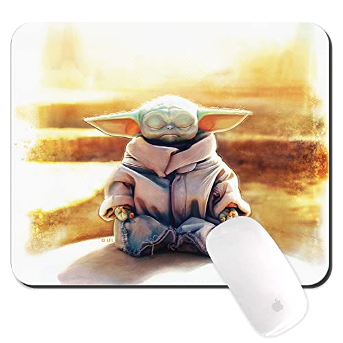 ERT GROUP Original und offiziell lizenziert von Star Wars Anti-Rutsch-Mauspad, Muster Baby Yoda 015, Anti-Rutsch-Computer-Mauspad, rechteckig 220 mm x 180 mm von ERT GROUP