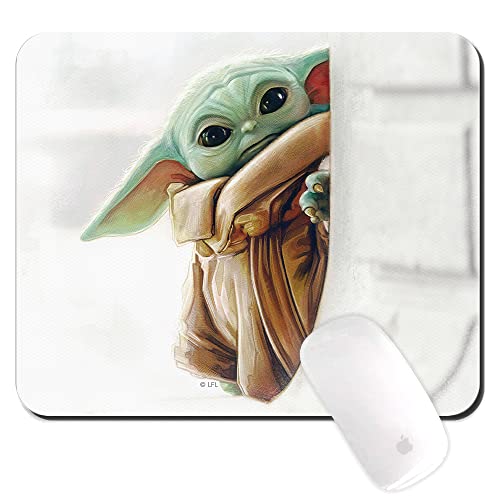 ERT GROUP Original und offiziell lizenziert von Star Wars Anti-Rutsch-Mauspad, Muster Baby Yoda 016, Anti-Rutsch-Computer-Mauspad, rechteckig 220 mm x 180 mm von ERT GROUP