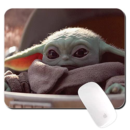 ERT GROUP Original und offiziell lizenziert von Star Wars Anti-Rutsch-Mauspad, Muster Baby Yoda 021, Anti-Rutsch-Computer-Mauspad, rechteckig 220 mm x 180 mm von ERT GROUP