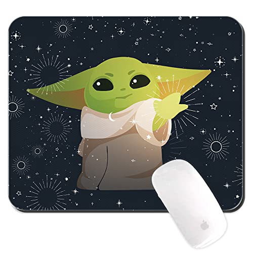 ERT GROUP Original und offiziell lizenziert von Star Wars Anti-Rutsch-Mauspad, Muster Baby Yoda 024, Anti-Rutsch-Computer-Mauspad, rechteckig 220 mm x 180 mm von ERT GROUP