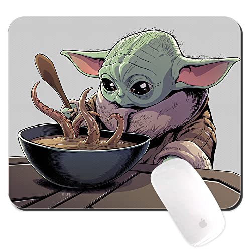 ERT GROUP Original und offiziell lizenziert von Star Wars Anti-Rutsch-Mauspad, Muster Baby Yoda 027, Anti-Rutsch-Computer-Mauspad, rechteckig 220 mm x 180 mm von ERT GROUP