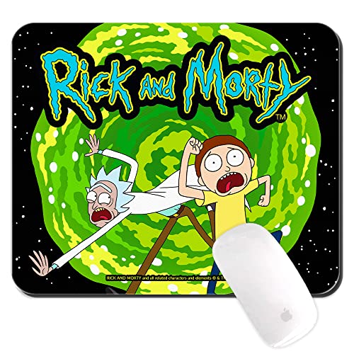 ERT GROUP Originales und offiziell Lizenziertes Rick and Morty Mauspad, Muster Rick and Morty 031, mehrfarbiges PC-Mauspad, rutschfestes Computer-Mauspad, 225 mm x 189 mm von ERT GROUP