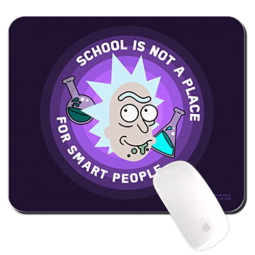 ERT GROUP Originales und offiziell Lizenziertes Rick and Morty Mauspad, Muster Rick and Morty 037, schwarz, PC-Computer-Mauspad, rutschfest, 225 mm x 189 mm von ERT GROUP