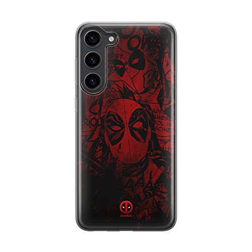 ERT Group Handyhülle für Samsung S23 Original und offiziell Lizenziertes Marvel Muster Deadpool 001 optimal an die Form des Handy angepasst, hülle aus TPU von ERT GROUP