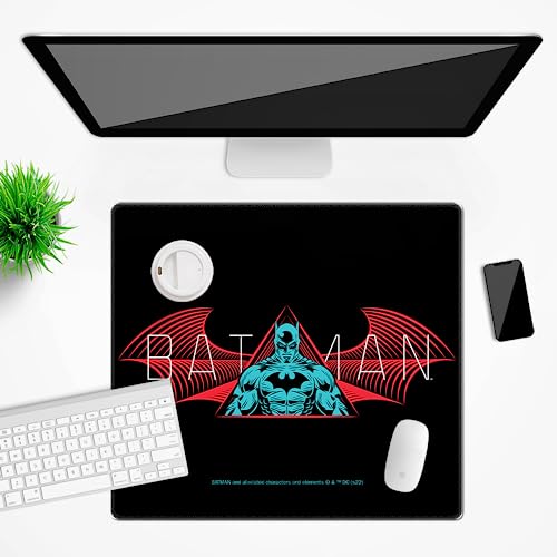 Ert Group Offiziell lizenzierte DC Schreibtischunterlage Batman 202 Black 50 x 45 cm von ERT GROUP