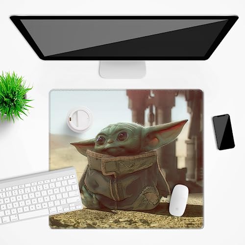 Ert Group Original Star Wars Schreibtischunterlage, Motiv: Baby Yoda 003 Multicoloured, rutschfest, 50 x 45 cm von ERT GROUP