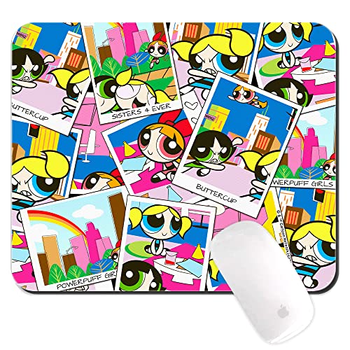 Original und offiziell Lizenziertes Powerpuff Girls Mousepad, Muster Powerpuff Girls 019 PC Computer Mousepad rutschfest 225 mm x 189 mm von ERT GROUP