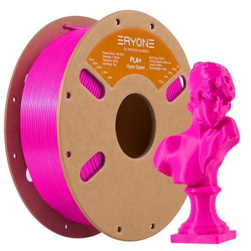 ERYONE High Speed Filament PLA+ 1.75mm +/- 0.03mm, 3D Printing PLA Pro Filament Fit Most FDM Printer, 1kg / Spool, Magenta von ERYONE