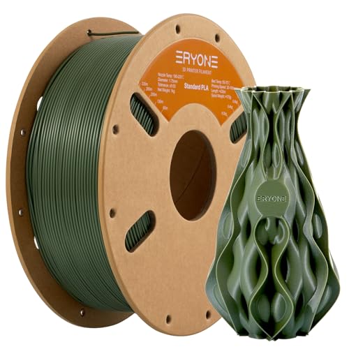 ERYONE PLA Filament 1.75 mm, 3D-Drucker Filament PLA, 0,03 mm, 1 kg/Spule, Army Green von ERYONE