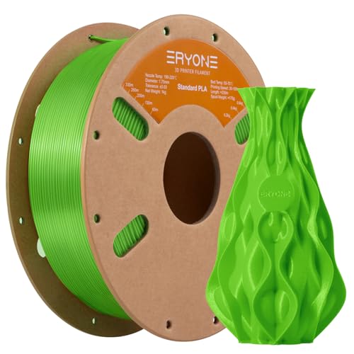 ERYONE PLA Filament 1.75 mm, 3D-Drucker Filament PLA, 0,03 mm, 1 kg/Spule, Grüner Apfel von ERYONE