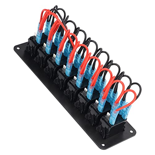 8 Banden -Rocker -Schalter LED -LED -Rückbeleuchtung auf Off Switch Wasserdichtem Überlastschutz, Eingebauter Intelligenter IC, 10000 -Zyklus -Splash -Panel, Hitzebeständige für von ERYUE