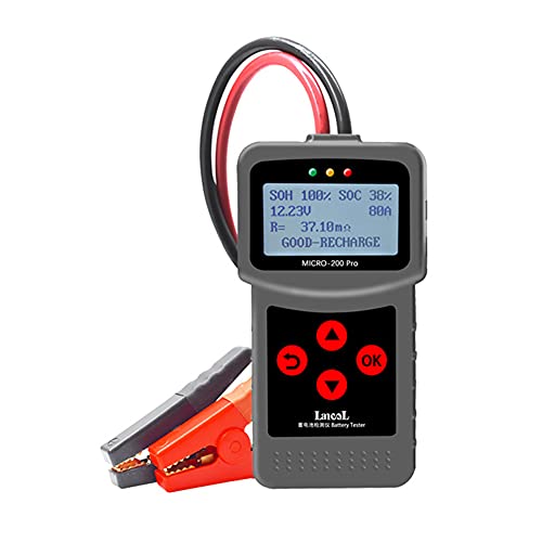 ERYUE 12-Volt-Auto-Motorrad-Batterietester Digitaler Batterie-Analysator Micro-200 Pro Motorrad-Auto-Auto-Diagnose-Tool von ERYUE