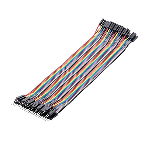 ERYUE Breadboard-Überbrückungskabel Stecker auf Buchse Dupont-Kabel für Multicolored Ribbon Cables 40Pin 20cm von ERYUE
