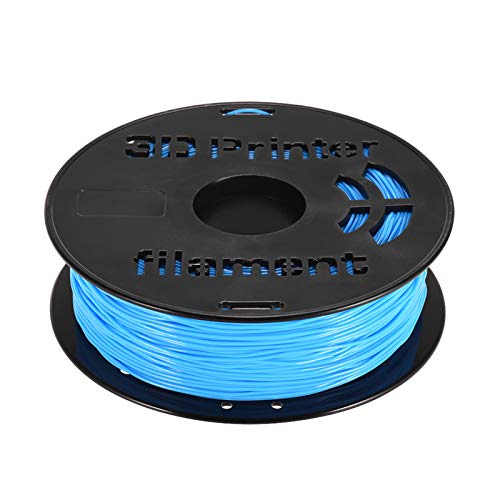 ERYUE FLEX-Faden,1 kg/Spule 1,75 mm flexibles TPU-Filament-Druckmaterial Liefert Weiß, Schwarz, Transparent für 3D-Drucker-Zeichenstifte Hellblau von ERYUE