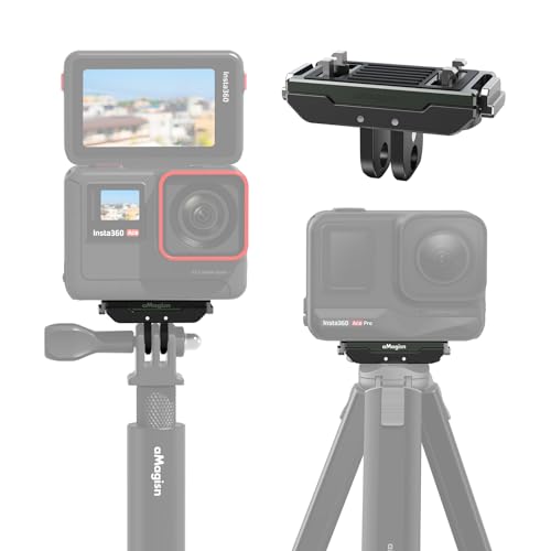 ERYUE Kamera-Schnellwechselhalterung,AC14 magnetische Schnellwechselhalterung für Action-Kamera, Metall-Kamerahalterung mit universellem 1/4-Zoll-Schraubenloch und Sportkamera-Adapter, kompatibel mit von ERYUE