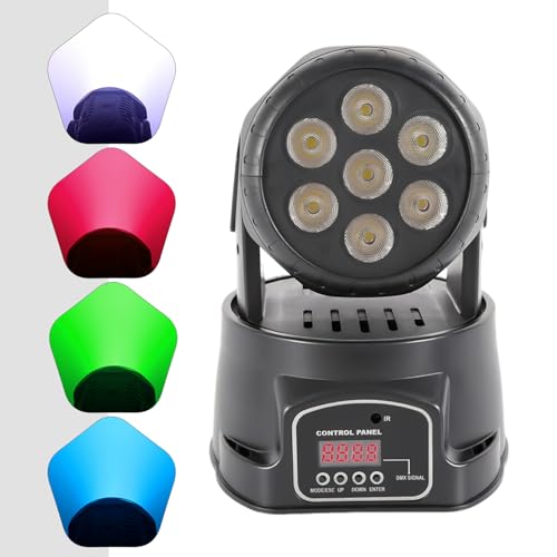 Bühnenlicht, ERnonde Moving Head Multi-Effekt Party DJ Licht, 7x 10W 4in1 LED-Perlen RGBW DMX512 Moving Heads lichter & Spots, für Geburtstagsfeiern, Bars, Tanzsäle, KTV Bühnenlicht, ERnonde Moving Head Multi-Effekt Party DJ Licht, 7x 10W 4in1 LED-Perlen RGBW DMX512 Moving Heads lichter & Spots, für Geburtstagsfeiern, Bars, Tanzsäle, KTV von ERnonde