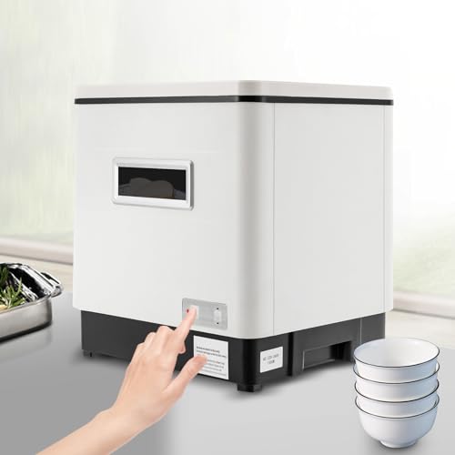 Tischgeschirrspüler, ERnonde Mini Spülmaschine, Kompakt Geschirrspüler für 6 Geschirrsätze, Freistehend Geschirrspülmaschine mit Waschen Desinfektion Aufbewahrung Funktionen, 12L Max. Wasserverbrauch Tischgeschirrspüler, ERnonde Mini Spülmaschine, Kompakt Geschirrspüler für 6 Geschirrsätze, Freistehend Geschirrspülmaschine mit Waschen Desinfektion Aufbewahrung Funktionen, 12L Max. Wasserverbrauch von ERnonde