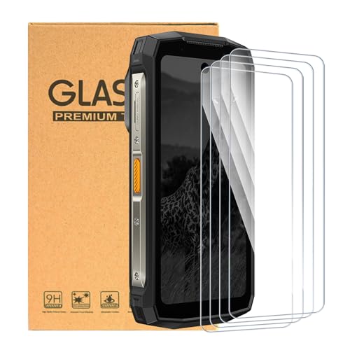 [4 Pack] Schutzfolie Kompatibel mit Ulefone Armor Mini 20 Panzerglasfolie Bruchsicher & Hüllenfreundlich 9H Härte HD Schutzfolie für Ulefone Armor Mini 20 (4,7 Zoll) von ESACMOT