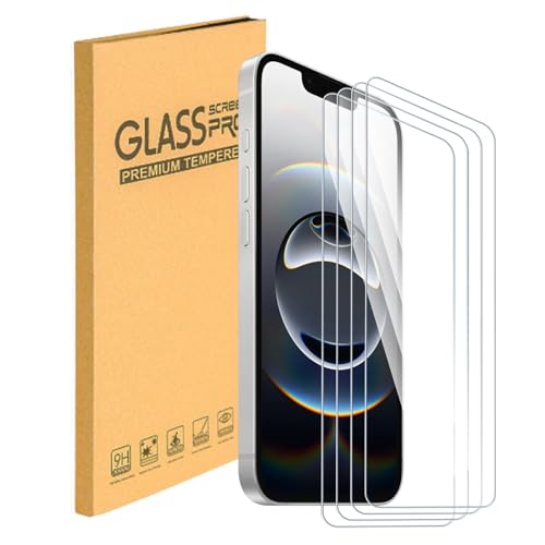 ESACMOT [4 Pack] Displayschutzfolie Kompatibel mit Apple iPhone 16e Panzerglasfolie Bruchsicher & Hüllenfreundlich 9H Härte HD Schutzfolie für Apple iPhone 16e (6,1 Zoll) von ESACMOT