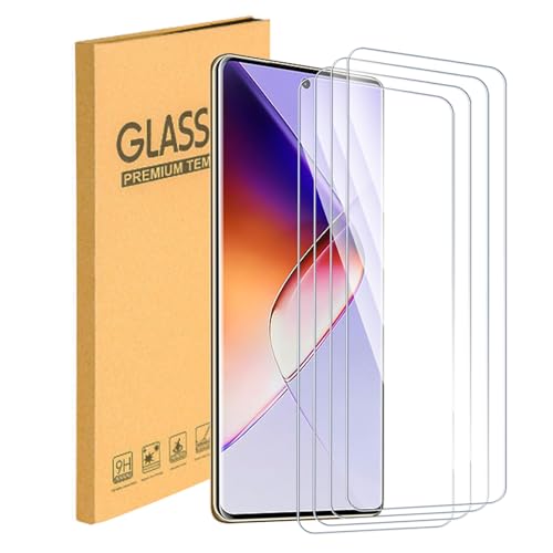 ESACMOT [4 Pack] Displayschutzfolie angepasst für Infinix Note 40 Pro Panzerglasfolie, bruchsicher & hüllenfreundlich, 9H Härte HD Schutzfolie für Infinix Note 40 Pro (6,8 Zoll) von ESACMOT