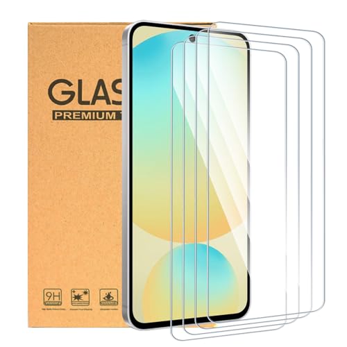 ESACMOT [4 Pack] Displayschutzfolie angepasst für Samsung Galaxy S24 FE Panzerglasfolie, bruchsicher & hüllenfreundlich, 9H-Härte HD Schutzfolie für Samsung Galaxy S24 FE (6,7 Zoll) von ESACMOT