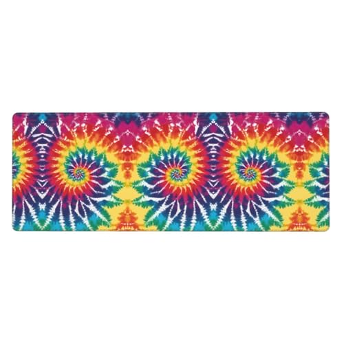 ESASAM Batik-Mauspad, Regenbogenfarben, 76,2 x 203,2 cm, verdicktes Design, bequemer zu bedienen ESASAM Batik-Mauspad, Regenbogenfarben, 76,2 x 203,2 cm, verdicktes Design, bequemer zu bedienen von ESASAM