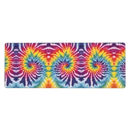 ESASAM Batik-Mauspad, Regenbogenfarben, 76,2 x 203,2 cm, verdicktes Design, bequemer zu bedienen ESASAM Batik-Mauspad, Regenbogenfarben, 76,2 x 203,2 cm, verdicktes Design, bequemer zu bedienen von ESASAM