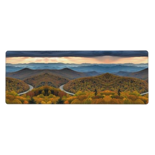 ESASAM Blue Ridge Parkway Mountains Advanced Näh-Mauspad, 76,2 x 203,2 cm, verdicktes Design, bequemer zu bedienen von ESASAM