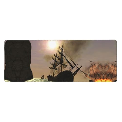 ESASAM Cooles Piratenschiff-Näh-Mauspad, 76,2 x 203,2 cm, verdicktes Design, bequemer zu bedienen ESASAM Cooles Piratenschiff-Näh-Mauspad, 76,2 x 203,2 cm, verdicktes Design, bequemer zu bedienen von ESASAM