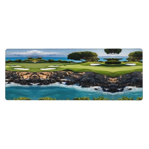 ESASAM Hawaii Beach Golfplatz, fortschrittliches 30 x 80 cm Näh-Mauspad, verdicktes Design, bequemer zu bedienen ESASAM Hawaii Beach Golfplatz, fortschrittliches 30 x 80 cm Näh-Mauspad, verdicktes Design, bequemer zu bedienen von ESASAM