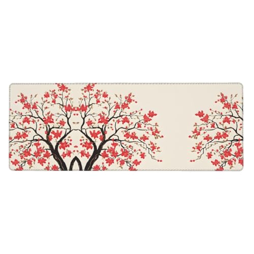 ESASAM Japanisches Mauspad mit Blumenmuster, 76,2 x 203,2 cm, verdicktes Design, bequemer zu bedienen ESASAM Japanisches Mauspad mit Blumenmuster, 76,2 x 203,2 cm, verdicktes Design, bequemer zu bedienen von ESASAM