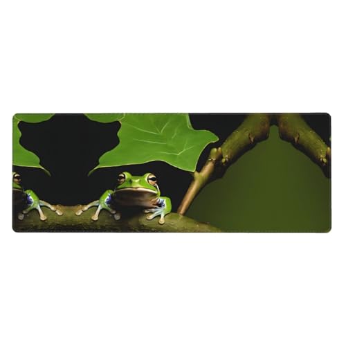 ESASAM Mauspad, Frosch und Regen, 76,2 x 203,2 cm, verdicktes Design, bequemer zu bedienen ESASAM Mauspad, Frosch und Regen, 76,2 x 203,2 cm, verdicktes Design, bequemer zu bedienen von ESASAM