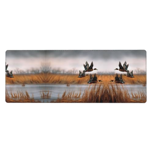 ESASAM Mauspad, Motiv: Jagd, fliegende Wildente, 76,2 x 203,2 cm, verdicktes Design, bequemer zu bedienen ESASAM Mauspad, Motiv: Jagd, fliegende Wildente, 76,2 x 203,2 cm, verdicktes Design, bequemer zu bedienen von ESASAM