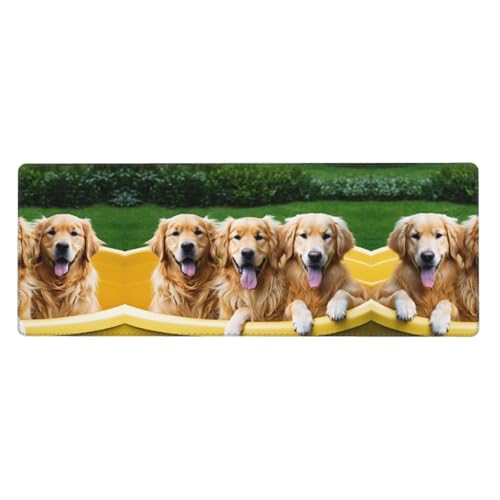 ESASAM Mauspad mit Golden Retriever für Hunde, Welpen, Haustiere, 76,2 x 203,2 cm, verdicktes Design, bequemer zu bedienen ESASAM Mauspad mit Golden Retriever für Hunde, Welpen, Haustiere, 76,2 x 203,2 cm, verdicktes Design, bequemer zu bedienen von ESASAM