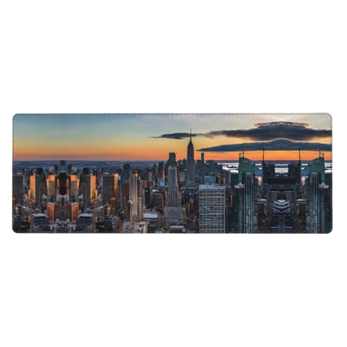 ESASAM Mauspad mit New York City Druck, 76,2 x 203,2 cm, verdicktes Design, bequemer zu bedienen ESASAM Mauspad mit New York City Druck, 76,2 x 203,2 cm, verdicktes Design, bequemer zu bedienen von ESASAM