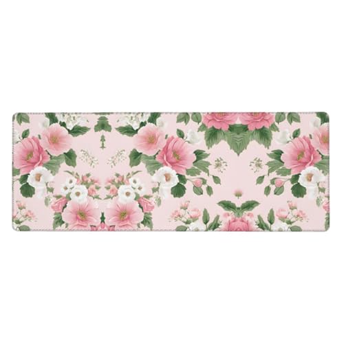 ESASAM Mauspad mit Pflanzenblumen, 76,2 x 203,2 cm, verdicktes Design, bequemer zu bedienen ESASAM Mauspad mit Pflanzenblumen, 76,2 x 203,2 cm, verdicktes Design, bequemer zu bedienen von ESASAM