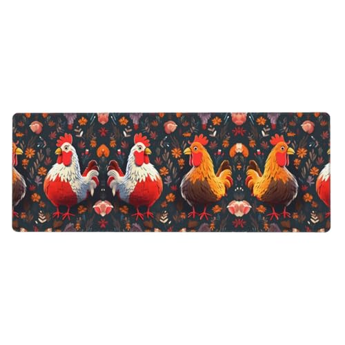 ESASAM Mauspad mit niedlichem Hahn-Huhn, 76,2 x 203,2 cm, verdicktes Design, bequemer zu bedienen ESASAM Mauspad mit niedlichem Hahn-Huhn, 76,2 x 203,2 cm, verdicktes Design, bequemer zu bedienen von ESASAM