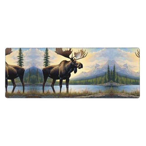 ESASAM Mauspad mit niedlichem Hirsch, 76,2 x 203,2 cm, verdicktes Design, bequemer zu bedienen ESASAM Mauspad mit niedlichem Hirsch, 76,2 x 203,2 cm, verdicktes Design, bequemer zu bedienen von ESASAM