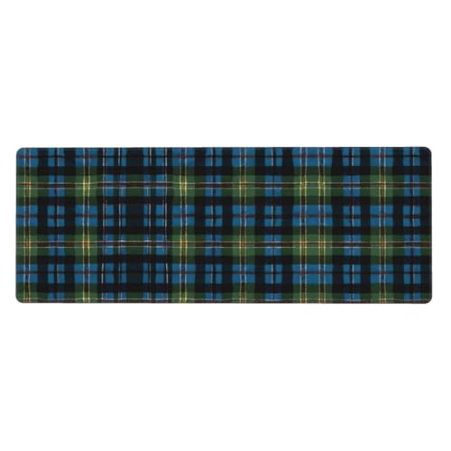 ESASAM Mauspad mit schottischem Schottenkaro, 76,2 x 203,2 cm, verdicktes Design, bequemer zu bedienen, Blau und Grün ESASAM Mauspad mit schottischem Schottenkaro, 76,2 x 203,2 cm, verdicktes Design, bequemer zu bedienen, Blau und Grün von ESASAM