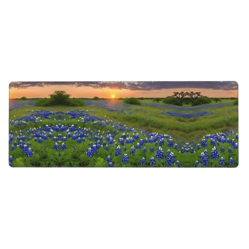 ESASAM Texas Bluebonnets Scenery Advanced Näh-Mauspad, 76,2 x 203,2 cm, verdicktes Design, bequemer zu bedienen ESASAM Texas Bluebonnets Scenery Advanced Näh-Mauspad, 76,2 x 203,2 cm, verdicktes Design, bequemer zu bedienen von ESASAM