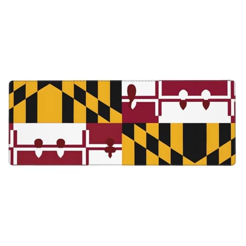 Mauspad mit Flagge von Maryland, 76,2 x 203,2 cm, verdicktes Design, bequemer zu bedienen Mauspad mit Flagge von Maryland, 76,2 x 203,2 cm, verdicktes Design, bequemer zu bedienen von ESASAM