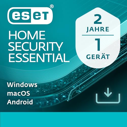 ESET HOME Security Essential 2025 | 1 Gerät | 2 Jahre | inklusive Sicheres Banking & Surfen, Sicheres Heimnetzwerk, Webcam-Schutz | Windows, macOS und Android | Aktivierungscode per E-Mail ESET HOME Security Essential 2025 | 1 Gerät | 2 Jahre | inklusive Sicheres Banking & Surfen, Sicheres Heimnetzwerk, Webcam-Schutz | Windows, macOS und Android | Aktivierungscode per E-Mail von ESET