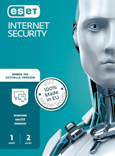 ESET Internet Security 2023 | 1 Gerät | 2 Jahre | Windows (10 und 11), MacOS oder Android | Aktivierungscode per Email von ESET